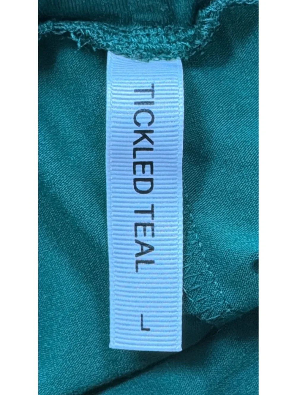 118: Tickled Teal Drawstring Skirt - Large